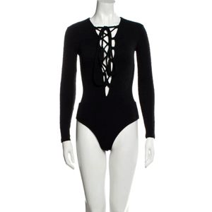 BEACH RIOT V-Neck Long Sleeve Bodysuit